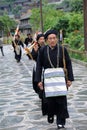 Hmong musicians from Guizhou with lusheng Royalty Free Stock Photo