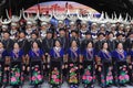 Hmong people with Miao clothing in Miao Village of guizhou province