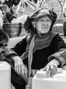 Hmong tribe woman selling things in local market, Sapa, Vietnam Royalty Free Stock Photo