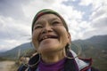 Hmong woman from Sapa smiling Royalty Free Stock Photo