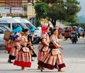 Hmong women going to the market in Yen Bai, Vietnam