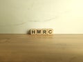 HMRC abbreviation from wooden blocks