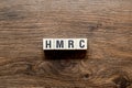 HMRC - majestys revenue and customs,word concept on building blocks, text