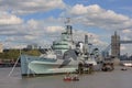 HMS Belfast Royalty Free Stock Photo