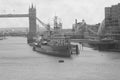 HMS Belfast Battleship - London Royalty Free Stock Photo