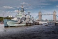 HMS Belfast London Royalty Free Stock Photo