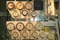 HMS Belfast, london thames. interior engine room Royalty Free Stock Photo