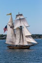 HMS Bounty in Newport Parade of Sail. Royalty Free Stock Photo