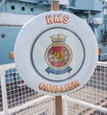HMS Cavalier Lifebelt and Crest