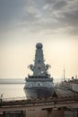 HMS Defender moored in the port Royalty Free Stock Photo