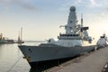 HMS Defender moored in the port Royalty Free Stock Photo