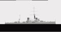 HMS DREADNOUGHT 1906. Royal Navy battleship.