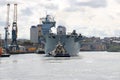 HMS Ocean arriving at Sunderland, 1st May 2015