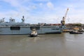 HMS Ocean arriving at Sunderland, 1st May 2015