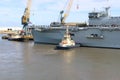 HMS Ocean arriving at Sunderland, 1st May 2015
