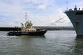 HMS Ocean arriving at Sunderland, 1st May 2015