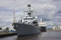 HMS Portland at Leith, Edinburgh, Scotland