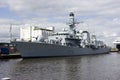 HMS Portland at Leith, Edinburgh, Scotland