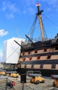 HMS Victory Being Repaired