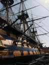 HMS Victory at Portsmouth harbour dock