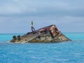 HMS Vixen off the coast of Bermuda Royalty Free Stock Photo