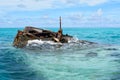 HMS Vixen Shipwreck, Somerset Village, Bermuda Royalty Free Stock Photo