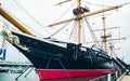 HMS Warrior docked in Portsmouth England
