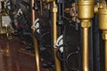 Below deck on HMS Warrior Portsmouth Docks Royalty Free Stock Photo