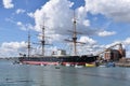 HMS Warrior in Portsmouth Harbour, England