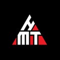 HMT triangle letter logo design with triangle shape. HMT triangle logo design monogram. HMT triangle vector logo template with red Royalty Free Stock Photo