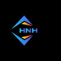 HNH abstract technology logo design on Black background. HNH creative initials letter logo concept Royalty Free Stock Photo