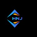 HNJ abstract technology logo design on Black background. HNJ creative initials letter logo concept Royalty Free Stock Photo