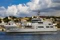 HNLMS Pelikaan A804 logistic support vessel of the Royal Netherlands Navy in Santo Domingo, Dominican Republic