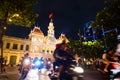 Ho Chi Mihn City at night Royalty Free Stock Photo