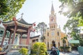 Ho Chi Minh City: the exterior of Cha Tam Church St. Francis Xavier Parish Church. A must-see of Cho Lon Chinatown of Saigon