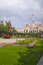 Ho Chi Minh City Hall has ancient French architecture Royalty Free Stock Photo