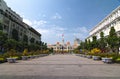 Ho Chi Minh City Hall has ancient French architecture Royalty Free Stock Photo