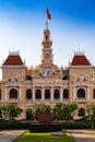 Ho Chi Minh City Saigon City Hall, City People`s Committee Head office, Vietnam Royalty Free Stock Photo