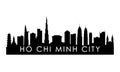 Ho Chi Minh City skyline silhouette.