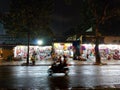 Ho Chi Minh City street filled with mopeds and motorcycles