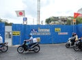 Ho Chi Minh City, Vietnam - April 29, 2018 : Construction site of Ho Chi Minh City Metro Line for urban transportation Royalty Free Stock Photo