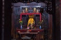 Ho Chi Minh City, Vietnam: one of the altars of Ha Chuong Hoi Quan pagoda with statue of Hanuman