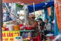 Vietnamese braised beef offal or beef offal stew pha lau : It`s a popular snack in southern Vietnam, Vietnamese street food