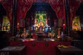 Ho Chi Minh City, Vietnam: the central altar of Tam Son Tam Son Hoi Quan Pagoda