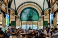 Ho Chi Minh City, Vietnam - 12. Dec. 2019: The interior of the Central Post Office