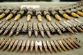 Ho Chi Minh City, Vietnam - 12. Dec. 2019: Many bullets in display at The War Remnant Museum inSaigon.The War Remnants Museum is Royalty Free Stock Photo