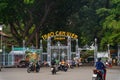 Main gate of Saigon Zoo local name is Thao Cam Vien or So Thu in Ho Chi Minh city Saigon, Vietnam Royalty Free Stock Photo