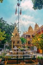 View of Wat Chantaransay or Candaransi Pagoda - Khmer pagoda 2020 Royalty Free Stock Photo