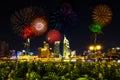 Ho Chi Minh City, Vietnam during the New Year\'s Eve celebration
