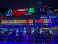 Ho Chi Minh City, Vietnam - A colorful and vibrant bar at Bui Vien Walking Street , a popular nightlife district